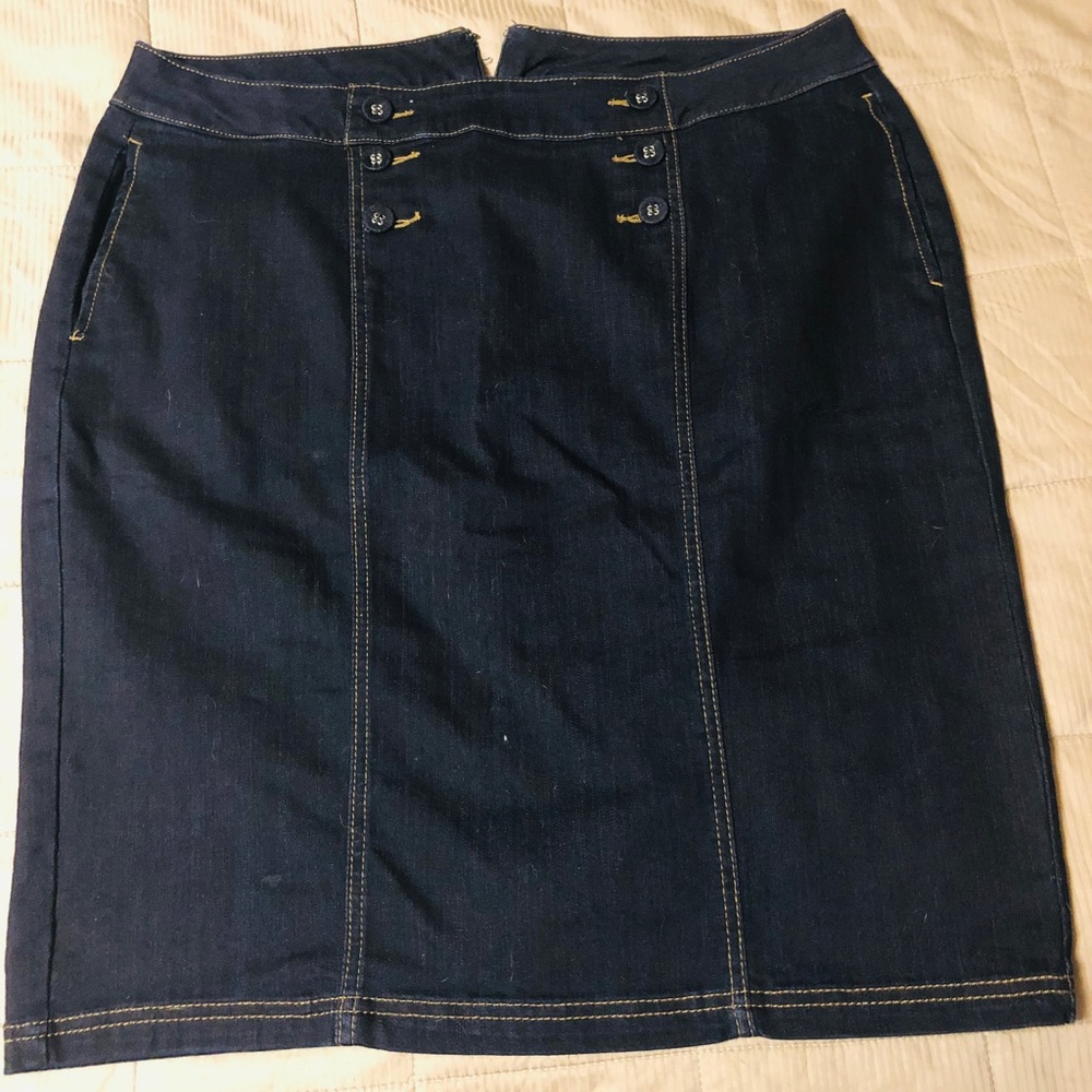 Denim sailor style skirt
